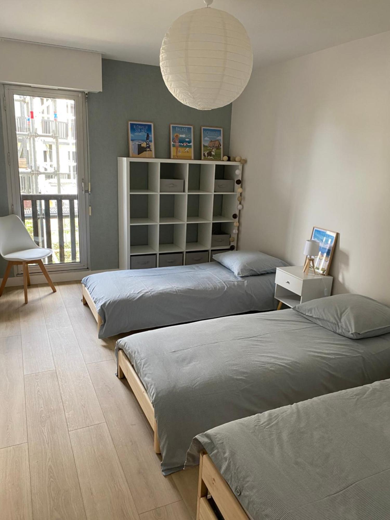Appartement 65M2 Avec Balcon Vues Partielles Mer A 150M De La Plage Et Centre, Wifi Et Parking Prive Blonville-sur-Mer Dış mekan fotoğraf